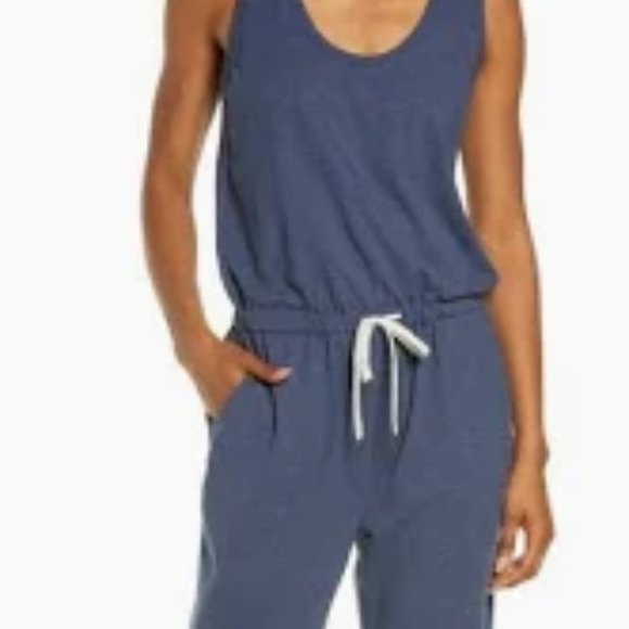 Zella Pants - Zella Gwen Sleeveless Navy Jumpsuit sz XXL
